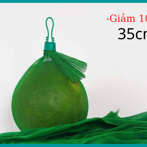 Túi lưới nhựa màu xanh 35cm (1kg)